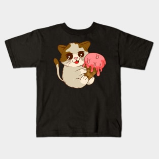 Cool Cat Treats: Whisker-Licking Ice Cream Delights Kids T-Shirt